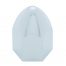 (BULK) CHROME PLASTIC 15/16" x 1 5/8" BULLET PUSH-ON NUT COVER W/ FLANGE