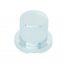 (BULK) CHROME PLASTIC 11/16" x 1 1/4" POINTED ROUND PUSH-ON NUT COVER FOR HEX HEAD BOLTS