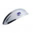 (BULK) STAINLESS STEEL 7" VISOR W/ GLASS BLUE DOT