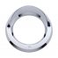(CARD) CHROME PLASTIC 4" BEZEL W/ VISOR