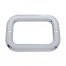 (CARD) CHROME PLASTIC RECTANGULAR BEZEL W/O VISOR