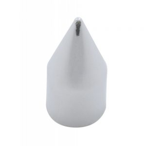 (10/PACK) CHROME PLASTIC 1/2" x 1 7/16" SPIKE NUT COVER