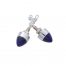 (2/CARD) CHROME BULLET LICENSE FASTENER LIGHT - BLUE