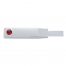 (CARD) CHROME PLASTIC TURN SIGNAL LEVER COVER W/ DIAMOND - RED