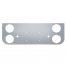 (BULK) CHROME REAR CENTER LIGHT PANEL W/ FOUR 4" LIGHT CUTOUTS