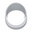 (CARD) CHROME PLASTIC LED CAB LIGHT BEZEL W/ VISOR