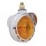 (CARD) INCANDESCENT CHROME DOUBLE FACE TURN SIGNAL LIGHT W/ UP-SIDE DOWN VISOR