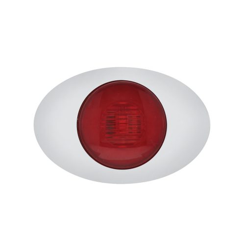 (CARD) 5 LED "M3 MILLENNIUM" CLEARANCE/MARKER LIGHT - GLO LIGHT - RED LED/RED LENS