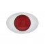 (CARD) 5 LED "M3 MILLENNIUM" CLEARANCE/MARKER LIGHT - GLO LIGHT - RED LED/RED LENS