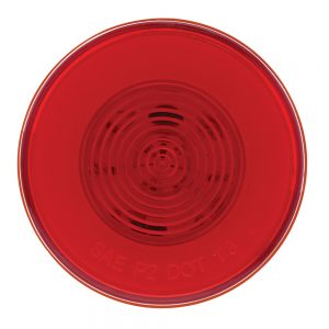 (CARD) 9 RED LED 2 1/2" CLEARANCE/MARKER "GLO" LIGHT - RED LENS