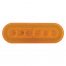 (CARD) 22 AMBER LED 6" OVAL P/T/C "GLO" LIGHT - AMBER LENS