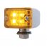 (CARD) 4 AMBER LED SMALL ROD LIGHT - AMBER LENS