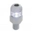 (2/CARD) I WHITE LED FASTENER W/ STAINLESS STEEL HOUSING