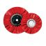 (CARD) 8" RED TOUGH/HARD BUFFING PAD - 16 5/8 PLY. & 1/2" ARBOR
