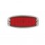 (BOX) 39 RED LED 1941-48 CHEVY DRIVER TAIL LIGHT W/SS RIM-RED LENS