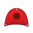 (BULK)1957 RED PLASTIC INCANDESCENT TAIL LIGHT LENS W/GUIDE