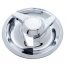 (4/BULK)1967 RALLY WHEEL HUB CAP-PLAIN LEFT SWEPT STYLE