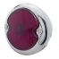 (CARD) 19 RED + 5 WHITE LED 1933-36 FORD TAIL LT W/STAINLESS STEEL HOUSING-RED/CLR LENS